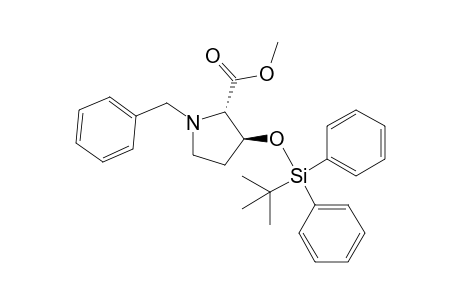 Methyl (2S,3S)-1-benzyl-3-(tert-butyldiphenylsilyloxy)pyrrolidine-2-carboxylate