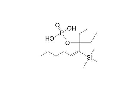 (2E)-Diethyl-2-(Trimethylsilyl)-2-heptenyl Phosphate