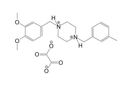 1-(3,4-dimethoxybenzyl)-4-(3-methylbenzyl)piperazinediium oxalate