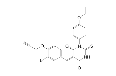 (5Z)-5-[3-bromo-4-(2-propynyloxy)benzylidene]-1-(4-ethoxyphenyl)-2-thioxodihydro-4,6(1H,5H)-pyrimidinedione