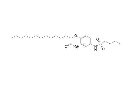 Tetradecanoic acid, 2-[4-[(butylsulfonyl)amino]phenoxy]-