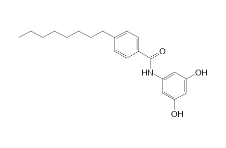 Benzamide, N-(3,5-dihydroxyphenyl)-4-octyl-