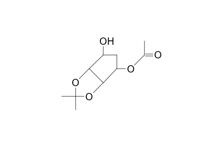 4b-Acetoxy-2,2-dimethyl-6aR-hydroxy-3ab, 5,6a,6ab-tetrahydro-4H-cyclopenta-1,3-dioxole