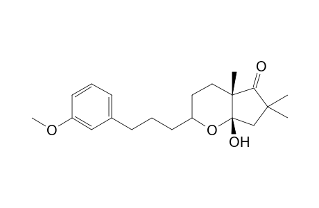(1S,2R,6R)-1-Hydroxy-3-(3-m-methoxyphenylpropyl)-6,8,8-trimethyl-2-oxabicyclo[4.3.0]nonan-7-one