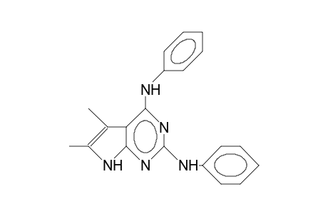 2,4-Bis(anilino)-5,6-dimethyl-7H-pyrrolo(2,3-D)pyrimidine