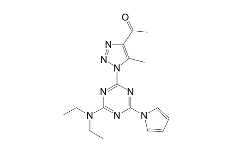 1-Ethanone, 1-[1-[4-(diethylamino)-6-(1H-pyrrol-1-yl)-1,3,5-triazin-2-yl]-5-methyl-1H-1,2,3-triazol-4-yl]-