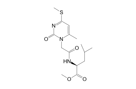N-{[6-Methyl-4-(methylsulfanyl)-2-oxopyrimidin-1(2H)-yl]acetyl}-L-leucine Methyl Ester