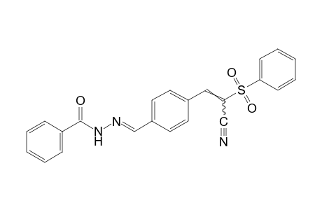 benzoic acid, {p-[2-cyano-2-(phenylsulfonyl)vinyl]benzylidene}hydrazide