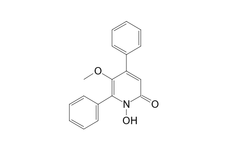 4,6-diphenyl-1-hydroxy-5-methoxy-2(1H)-pyridone