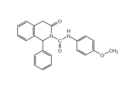 3,4-dihydro-3-oxo-1-phenyl-2(1H)-isoquinolinecarbox-p-anisidide