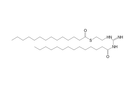 tetradecanethioic acid, S-ester with N-[(2-mercaptoethyl)amidino]tetradecanamide, hydrochloride