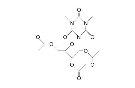 1,3-Dimethyl-5-(2,3,5-tri-O-acetyl.beta.-D-ribofuranosyl)-S-triazine-2,4,6(1H,3H,5H)-trione