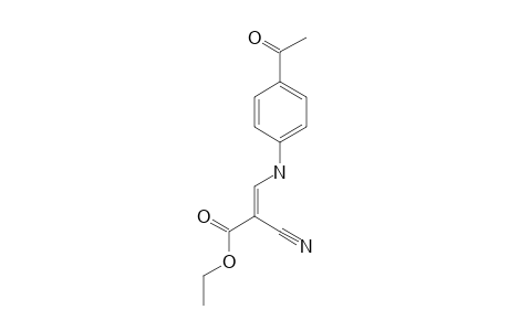 E-((4-ACETYLANILINO)-METHYLIDENE)-MALONO-NITRILE-ETHYLESTER