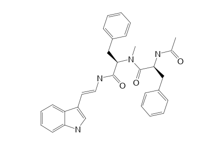 MIYAKAMIDE-A2;N-ACETYL-L-PHENYLALANYL-N-METHYL-L-PHENYLALANYL-(ALPHA-E)-ALPHA,BETA-DIDEHYDROTRYPTAMINE