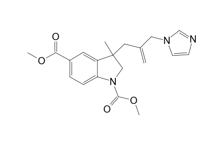 3-(2-Imidazol-1-ylmethylallyl)-3-methyl-2,3-dihydroindole-1,5-carboxylic acid dimethyl ester