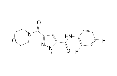 N-(2,4-difluorophenyl)-1-methyl-3-(4-morpholinylcarbonyl)-1H-pyrazole-5-carboxamide