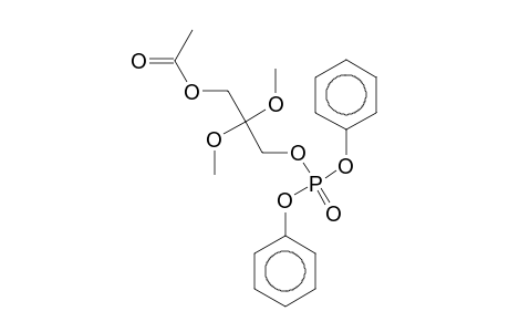 Phosphoric acid, diphenyl ester 2,2-dimethoxy-3-acetoxypropyl ester
