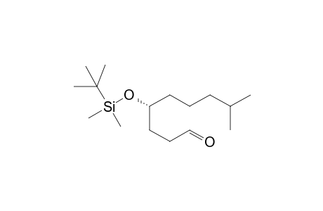 (R)-4-(tert-Butyldimethylsilyloxy)-8-methylnonanal