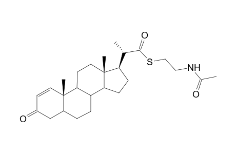 (S)-2-((10R,13S,17R)-10,13-Dimethyl-3-oxo-4,5,6,7,8,9,10,11,12,13,14,15,16,17-tetradecahydro-3H-cyclopenta[a]phenanthren-17-yl)-thiopropionic acid S-(2-acetylamino-ethyl) ester