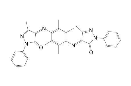 3H-pyrazol-3-one, 4,4'-[(2,3,5,6-tetramethyl-1,4-phenylene)dinitrilo]bis[2,4-dihydro-5-methyl-2-phenyl-