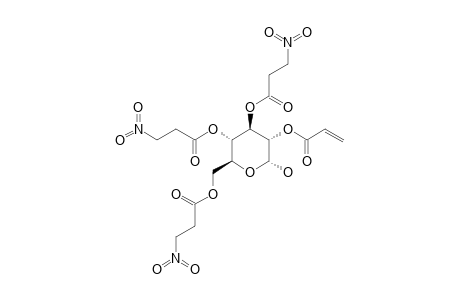KIRILOWIN_A;2-O-ACRYLOYL-3,4,6-TRI-O-[3-NITROPROPANOYL]-ALPHA-D-GLUCOPYRANOSE