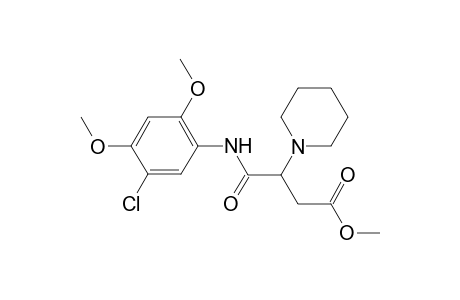 1-Pyridinepropanoic acid, .beta.-[[(5-chloro-2,4-dimethoxyphenyl)amino]carbonyl]hexahydro-, methyl ester