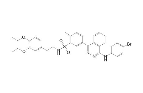benzenesulfonamide, 5-[4-[(4-bromophenyl)amino]-1-phthalazinyl]-N-[2-(3,4-diethoxyphenyl)ethyl]-2-methyl-