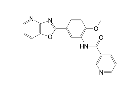 N-(2-methoxy-5-[1,3]oxazolo[4,5-b]pyridin-2-ylphenyl)nicotinamide