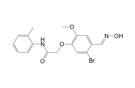 2-{5-bromo-4-[(E)-(hydroxyimino)methyl]-2-methoxyphenoxy}-N-(2-methylphenyl)acetamide