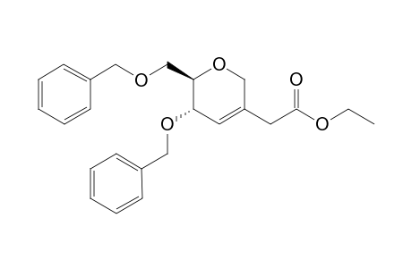 Ethyl 2-(4,6-Di-O-benzyl-2,3-dideoxy-.alpha.-D-erythro-hex-2-enopyranosyl)acetate