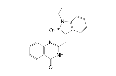 2-[(Z)-(1-isopropyl-2-oxo-1,2-dihydro-3H-indol-3-ylidene)methyl]-4(3H)-quinazolinone