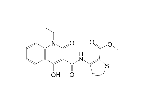 methyl 3-{[(4-hydroxy-2-oxo-1-propyl-1,2-dihydro-3-quinolinyl)carbonyl]amino}-2-thiophenecarboxylate