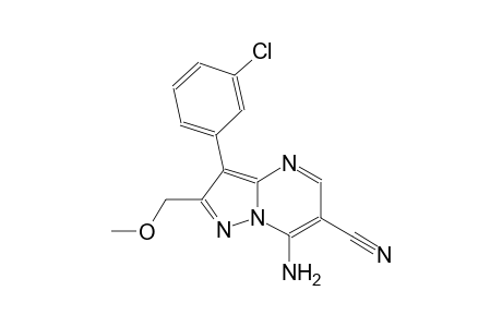 pyrazolo[1,5-a]pyrimidine-6-carbonitrile, 7-amino-3-(3-chlorophenyl)-2-(methoxymethyl)-