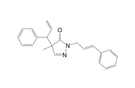 1-Cinnamyl-4-methyl-4-(1-phenyl-2-propenyl)pyrazolin-5-one