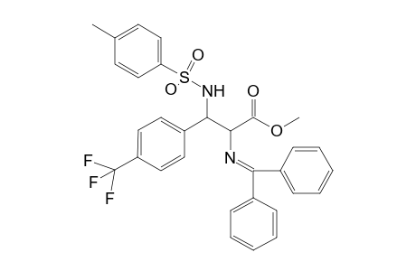 Syn and anti-Methyl 2-[(diphenylmethylene)amino]-3-(4-methylphenylsulfonamide)-3-(p-trifluoromethylphenyl) propanoate
