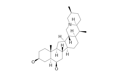 FORTICINE;(20S,22S,25S)-5-ALPHA-CEVANINE-3-BETA,6-BETA-DIOL