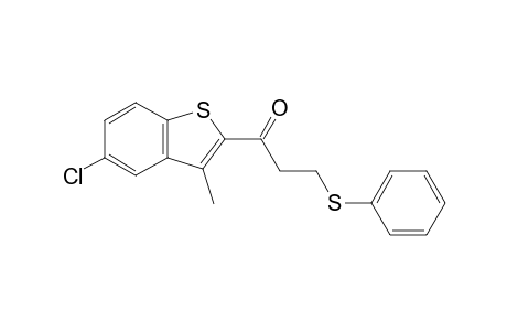 5-chloro-3-methylbenzo[b]thien-2-yl 2-(phenylthio)ethyl ketone