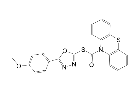 S-[5-(4-methoxyphenyl)-1,3,4-oxadiazol-2-yl] 10H-phenothiazine-10-carbothioate