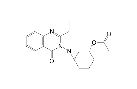 4(3H)-Quinazolinone, 3-[2-(acetyloxy)-7-azabicyclo[4.1.0]hept-7-yl]-2-ethyl-, (1.alpha.,2.alpha.,6.alpha.)-