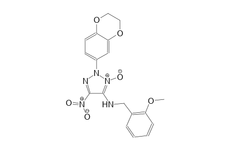 2-(2,3-dihydro-1,4-benzodioxin-6-yl)-N-(2-methoxybenzyl)-5-nitro-2H-1,2,3-triazol-4-amine 3-oxide