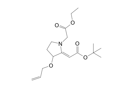 3-Allyloxy-1-(ethoxycarbonylmethyl)-2-[(tert-butoxycarbonyl)methylene]pyrrolidine