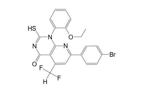pyrido[2,3-d]pyrimidin-4(1H)-one, 7-(4-bromophenyl)-5-(difluoromethyl)-1-(2-ethoxyphenyl)-2-mercapto-