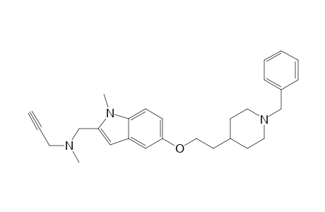 N-{[5-(2-(1-Benzylpiperidin-4-yl)ethoxy)-1-methyl-1H-indol-2-yl]methyl}-N-methylprop-2-yn-1-amine