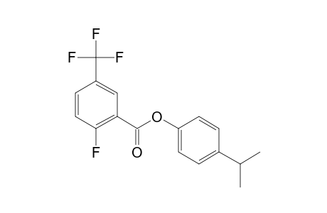 6-Fluoro-3-trifluoromethylbenzoic acid, 4-isopropylphenyl ester