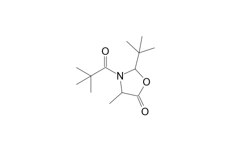 2-(t-Butyl)-3-pivaloyl-4-methyl-1,3-oxazolidin-5-one