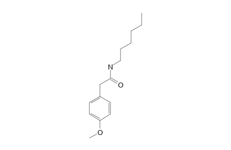 N-NORMAL-HEXYL-(4-METHOXYPHENYL)-ACETAMIDE