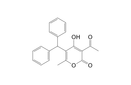 3-Acetyl-5-(benzhydryl)-4-hydroxy-6-methyl-2-pyrone