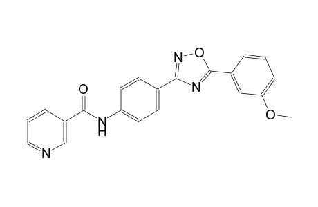 N-{4-[5-(3-methoxyphenyl)-1,2,4-oxadiazol-3-yl]phenyl}nicotinamide