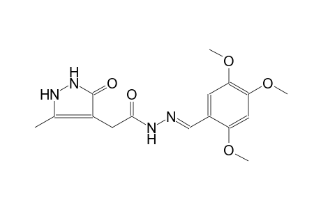 2-(5-methyl-3-oxo-2,3-dihydro-1H-pyrazol-4-yl)-N'-[(E)-(2,4,5-trimethoxyphenyl)methylidene]acetohydrazide