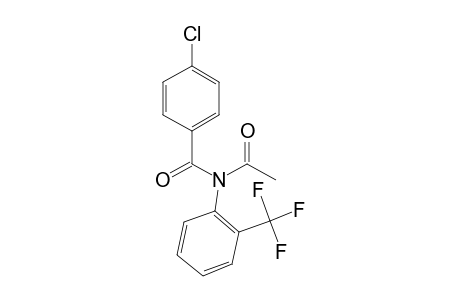 4-Chloro-N-[2-(trifluoromethyl)phenyl]benzamide, N-acetyl-